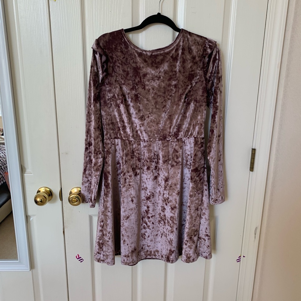 Pink/purple velvet dress